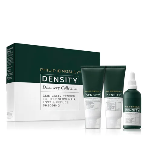 Philip Kingsley Colección de engrosamiento del cabello – Champú, acondicionador y suero para el cuero cabelludo para cabello fino, frágil y