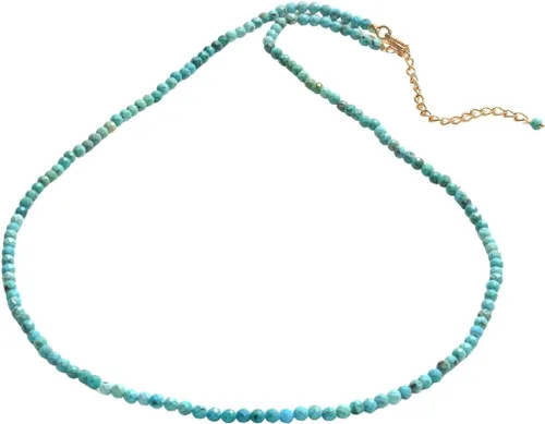 Miniatura 43 de Gempires - Collar de cuentas de piedras naturales hechas a mano, joyería de cristal hipoalergénica de 20 pulgadas, chapado en oro, joyería de moda