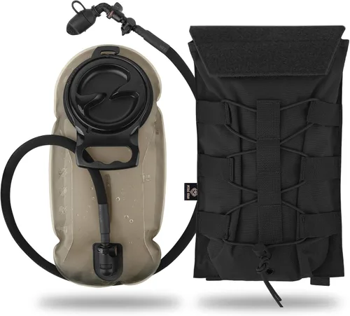 Miniatura 24 de PETAC GEAR 1.5L / 3L Mochila de hidratación táctica, bolsa de transporte Molle para mochila de día de 50 oz / 100 oz, mochila de agua con bolsa