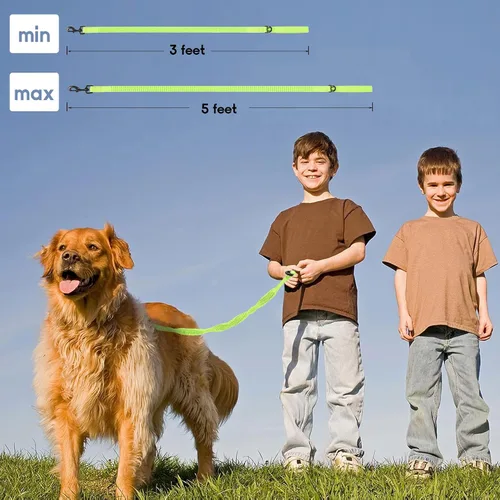 Miniatura 2 de Mile High Life Correa elástica para perro Correa de entrenamiento de tracción suave Textura suave y cómoda 3-5 pies para perros/gatos