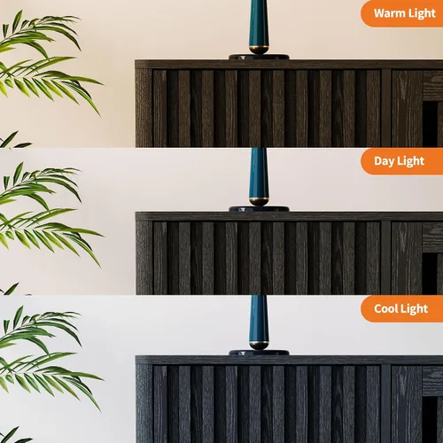Miniatura 7 de GarveeHome Soporte de TV moderno de mediados de siglo, soporte de TV de 63 pulgadas para sala de estar con salida de energía y estantes ajustables
