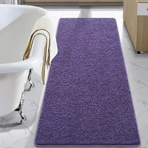 Miniatura 86 de LOCHAS Alfombra de Baño de Lujo Lanuda Tapete de Baño 24 x 17 Pulgadas, Alfombras de Baño Lavables Antideslizantes para Baño y Ducha, Alfombras