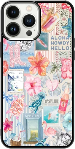 Miniatura 385 de Funda de teléfono de playa de verano a prueba de golpes y protectora con hibisco, bonitas fundas de teléfono para iPhone XR jamaica (Hibiscus Flower)