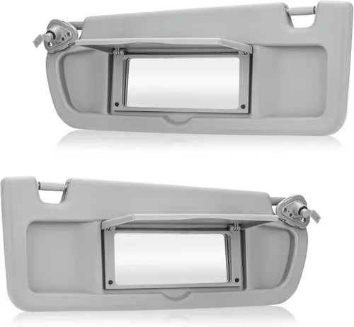 Miniatura 7 de Visera solar del lado del conductor izquierdo para Honda Civic 2006 2007 2008 2009 2010 2011 EX LX Sedan SI Coupé, repuesto para 83280-SNA-A01ZA Gris