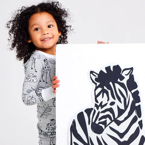 Miniatura 2 de HonestBaby Paquete múltiple de 2 piezas de pijamas de pijama 100% algodón orgánico para bebés y niñas pequeñas