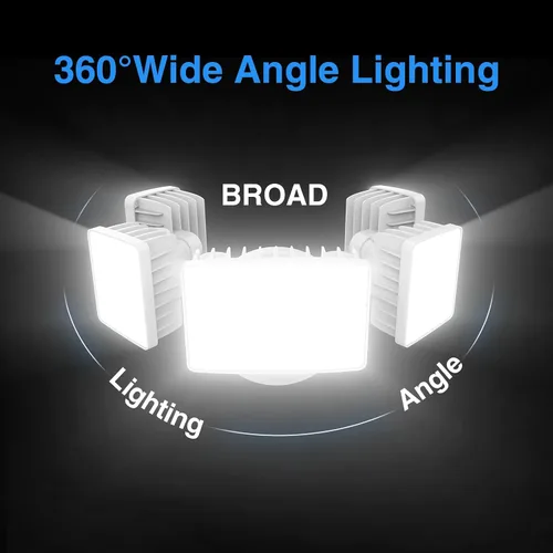 Miniatura 7 de Luz de inundación LED para exteriores de 120 W, luces de seguridad exteriores de 5 cabezales, 6500 K súper brillante, resistente al agua, IP65