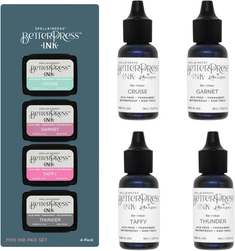 Miniatura 8 de Spellbinders BetterPress - Paquete de bloc de tinta y reinkers (Desert Sunset)