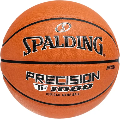 Miniatura 11 de Spalding Precision TF-1000 - Balones de baloncesto para interiores, cubierta acolchada de microfibra de agarre seco, aprobada por la escuela