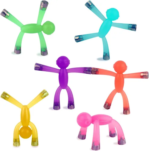 laleay 6 piezas Juguetes Magnéticos, Figuras de Personas para Niños, Regalos para Adultos y Niños, Hombres Magnéticos para Regalos de Adolescentes,