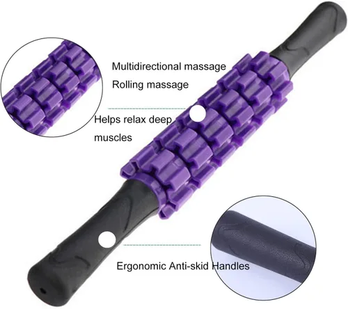 Miniatura 4 de Masajeador de rodillo muscular para piernas y cuerpo, rodillo linfático corporal masajeador de liposucción, alivio de dolor de tensión muscular