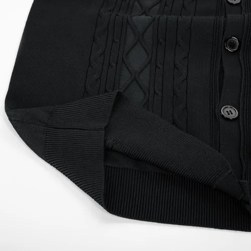 Miniatura 5 de PJ PAUL JONES Chaleco de punto trenzado para hombre con botones