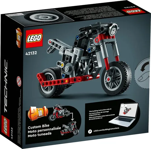 Miniatura 6 de LEGO Technic - Kit de construcción de motocicleta a aventura 42132, modelo 2 en 1, juguete de motocicleta, regalo de cumpleaños para niños, niños