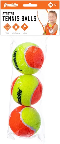Miniatura 12 de Franklin Sports Pelotas de tenis para principiantes, sin presión, rebote bajo para principiantes, ideales para entrenamiento + práctica, paquete