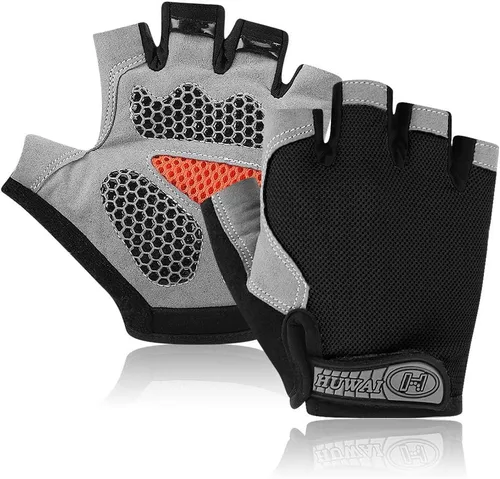 Accmor Guantes de ciclismo para hombres y mujeres, guantes de bicicleta de medio dedo, guantes de bicicleta MTB, guantes antideslizantes que