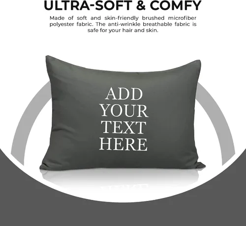Miniatura 3 de Personalized Passion Fundas de almohada tamaño corporal (20 x 54 pulgadas), fundas de almohada suaves y acogedoras con cierre de sobre con nombre