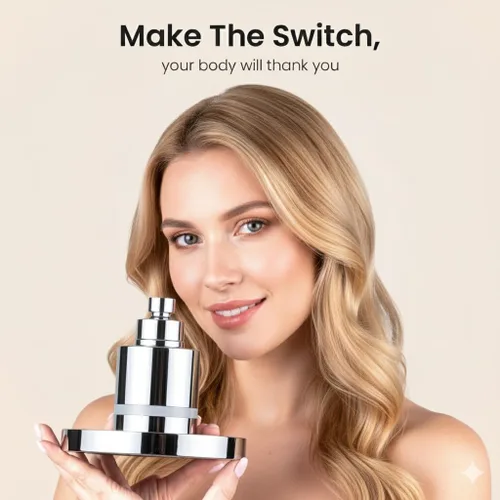 Miniatura 9 de The Fiona James - Cabezal de ducha de alta presión probado clínicamente para un cabello y una piel más saludables, reduce la caída del cabello, Cromo
