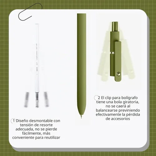 Miniatura 6 de YOXMJDB Bolígrafos de gel, 10 piezas de 0.5 mm de punta fina, bolígrafos de escritura suave de alta gama, bolígrafos de tinta negra para diario