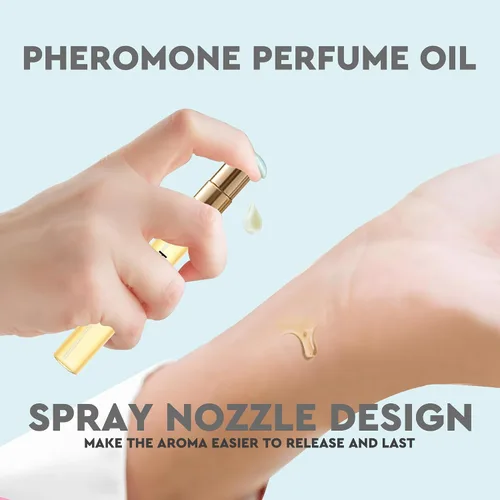 Miniatura 5 de Perfumes de feromonas para mujeres y hombres, No. 102 con aroma floral blanco, tuberosa, jazmín, aceite de perfume de larga duración, 0.6 fl.oz.