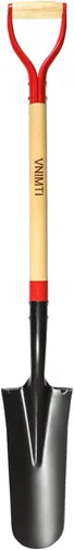 VNIMTI Pala, Pala de Trasplante, Pala de Drenaje, Palas para Excavar, Pala Sharp Shooter o Pala, 45 Pulgadas, Empuñadura en D de Acero, Mango de