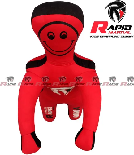 Miniatura 3 de Muñecos de práctica de boxeo de Jiu Jitsu para niños (4 pies y 48 pulgadas) sin rellenar, ninguno, rojo y negro