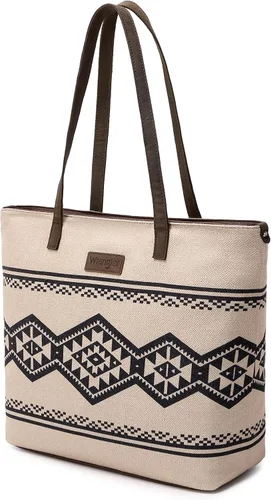 Miniatura 3 de Montana West Wrangler - Bolso de mano para mujer, de lona, bolso azteca
