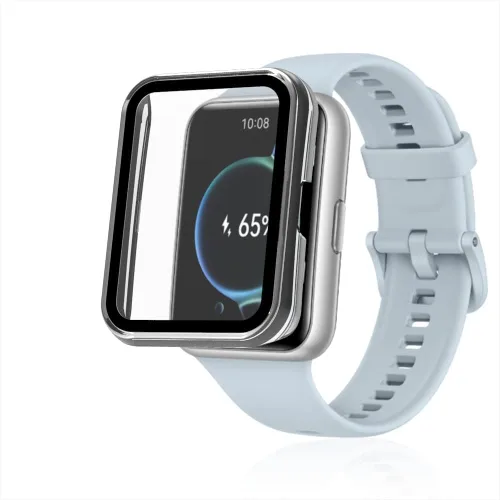 Miniatura 3 de Paquete de 2 fundas Senter con protector de pantalla de vidrio templado integrado para Huawei Watch compatible con 2 relojes inteligentes, carcasa