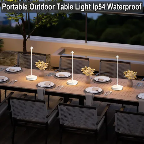 Miniatura 6 de Cordless Table Lamp Rechargeable LED Table Lamps Battery Operated 4000mAh Touch Dimmable Wireless Lamp Waterproof Portable Outdoor Table Light for