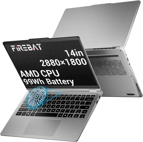 Computadora portátil, pantalla QHD+ de 14 pulgadas, 2880x1800, AMD Ryzen7 H255 (8C/16T hasta 4.9 GHz, 70 W TDP), 32 GB LPDDR5X RAM, 1 TB PCIe 4.0
