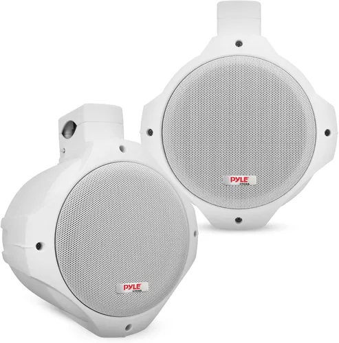 Pyle Altavoces de torre de wakeboard marinos impermeables – Juego de altavoces de doble subwoofer de 6.5 pulgadas y tweeter de 1 pulgada con