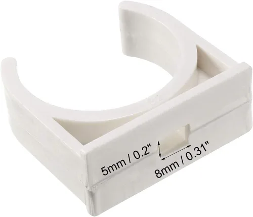 Miniatura 3 de uxcell Pinzas de abrazaderas de PVC para tubería de agua de 1.260 in, apto para bandejas de TV de 1.260 in/1.26 pulgadas de diámetro exterior, tubo