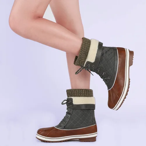 Miniatura 8 de DREAM PAIRS Botas de nieve de invierno para mujer