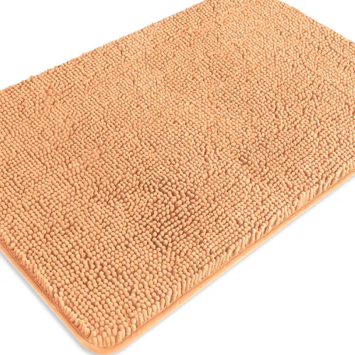Miniatura 463 de Alfombra de baño pequeña de 12 x 18 pulgadas, lavable y absorbente, antideslizante, alfombra de baño de felpilla gruesa y suave para baño, ducha
