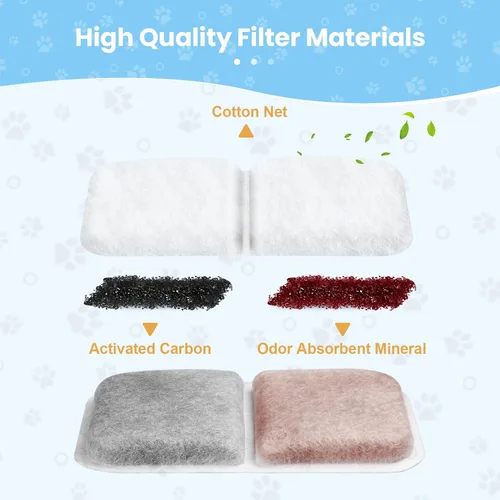 Miniatura 3 de Paquete de 10 filtros de repuesto para cajas de arena Catit Jumbo/Regular/Catit Smartsift, almohadillas purificadoras de aire de doble acción