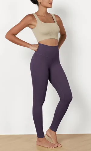 Miniatura 4 de ODODOS ODCLOUD - Paquete de 2 caprispantalones cortos de yoga suaves para mujer, cintura alta, no se transparentan, leggings de yoga