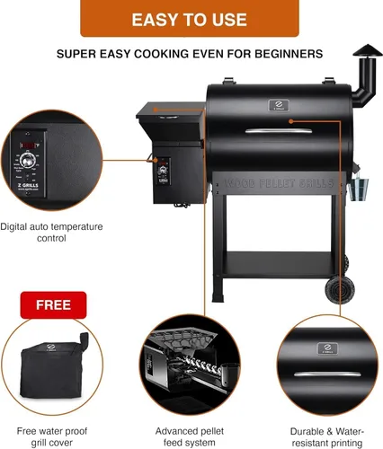 Miniatura 6 de Z grills ZPG-2020 - Asador y ahumador de pellets de madera