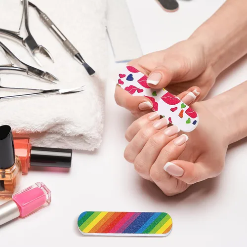 Miniatura 4 de Sumind Paquete de 100 Limas de Uñas de Doble Cara Tableros de Esmeril Herramientas de Manicura (2.36 x 0.59 x 0.16 Pulgadas)
