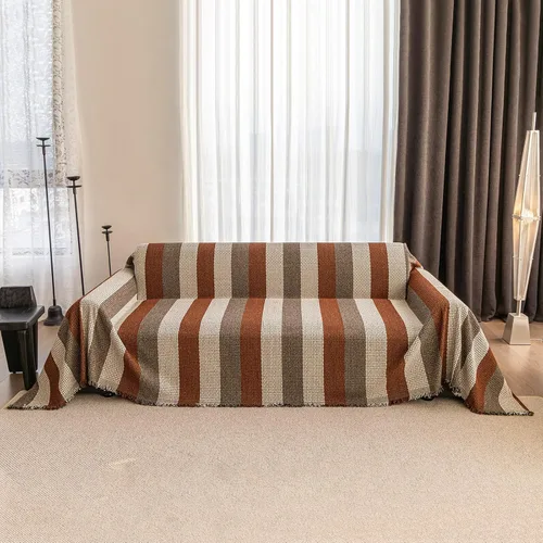 Miniatura 63 de ROOMLIFE Funda de sofá con estampado de leopardo para sofá de 3 plazas, lavable, protector de muebles para perros, funda de sofá suave
