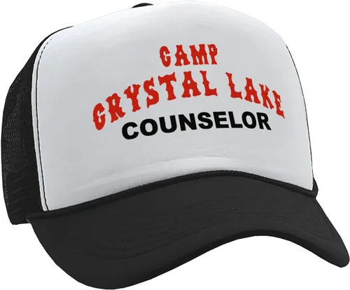Miniatura 10 de Camp Crystal Lake Counselor - Halloween - Gorra de camionero estilo retro vintage