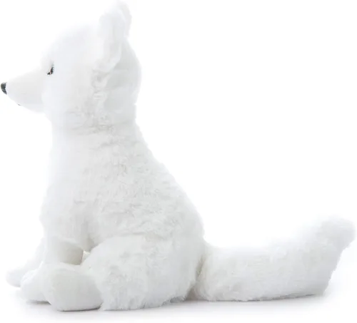 Miniatura 3 de The Petting Zoo Arctic Fox - Animal de peluche, regalos para niños, animales salvajes del zoológico Onez, juguete de peluche de zorro ártico de 12