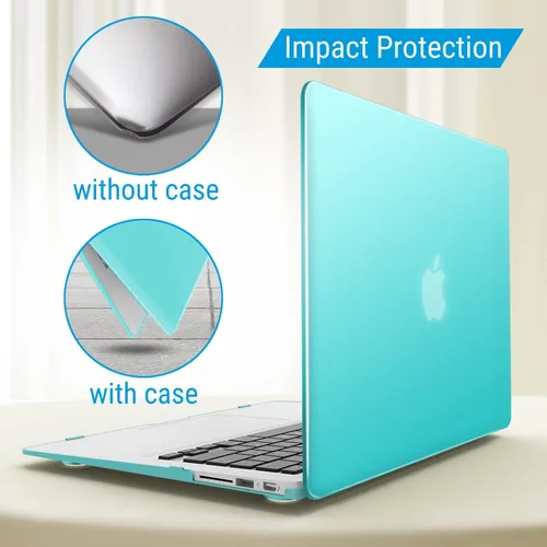 Miniatura 8 de IBENZER - Funda compatible con MacBook Air de 11 pulgadas, modelo A1370 A1465, funda de plástico suave al tacto, rígida, en paquete con funda