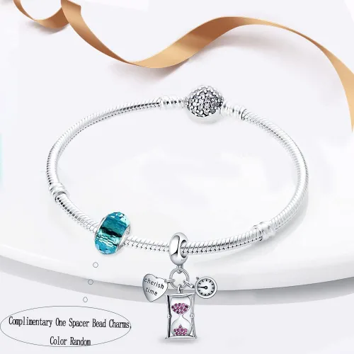 Miniatura 137 de LNQOBU Happy Life - Colgante para pulseras de abalorios, plata de ley 925 para mujer (con un espaciador de cuentas)