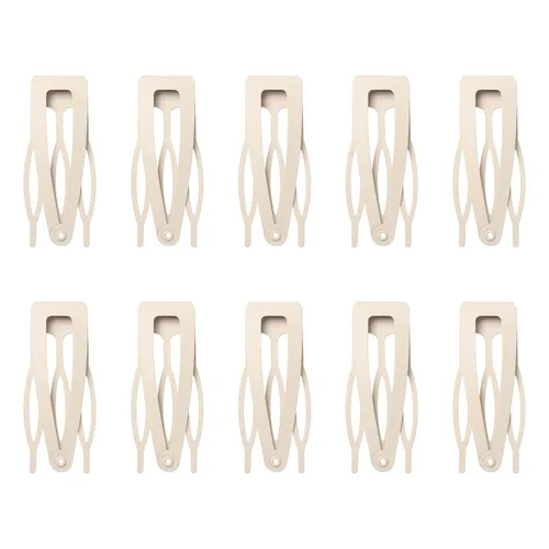 Sightor - 10 pinzas para el cabello de doble agarre, pinzas de metal a presión para el cabello para mujeres, suministros de peluquería, accesorios