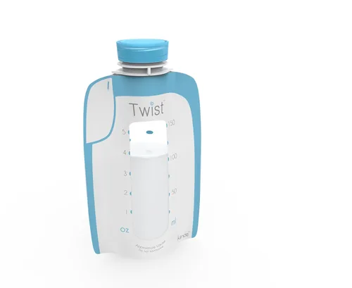 Miniatura 11 de Kiinde Twist Pouch Direct-Pump Direct-Feed Bolsa de almacenamiento de leche materna con tapa a rosca para bombeo, congelación, calentamiento