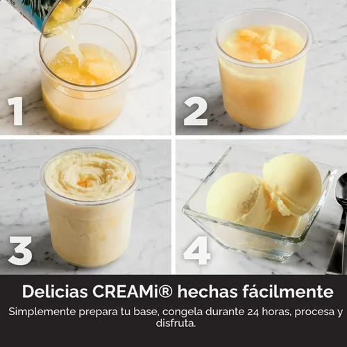 Miniatura 7 de Ninja CREAMi - Máquina para hacer helados, 5 programas de un solo toque, incluye (2) pintas de 16 onzas con tapas, transforma las bases congeladas