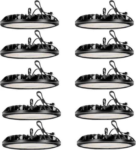 Miniatura 14 de 100W 10000LM UFO LED High Bay Light Luz LED Super Brillante ED High Bay Shop Luz blanca 6500K Luz de día, iluminación comercial de alta bahía