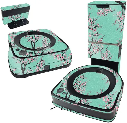 Miniatura 8 de MightySkins - Piel brillante con purpurina compatible con iRobot Roomba s9+ Vacuum y Braava Jet m6 Bundle – Mariposas Acabado protector