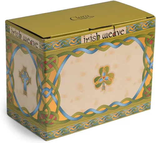 Miniatura 5 de Royal Tara Irish Blessing Set - Taza de porcelana de hueso de 14 onzas líquidas, caja de tejido irlandés, té, bolsas de té sueltas de hojas