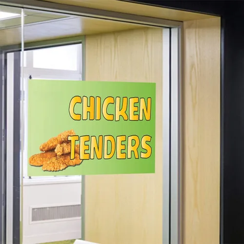 Miniatura 5 de Pegatinas de varios tamaños Chicken Tenders A Publicidad Impresión Industrial Vinilo Señal de Seguridad Etiqueta Restaurante y Alimentos 7x5 pulgadas