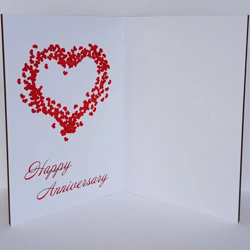 Miniatura 3 de Tarjeta de aniversario de 10 años de madera con soporte. 10 años, décima, diez años, tarjetas de aniversario de boda de aluminio para ella, esposa
