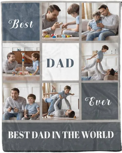 Miniatura 23 de D-Story Manta de hijo, divertidas mantas personalizadas con fotos, regalo para papá, manta de disfraz, regalo para hija, regalos personalizados